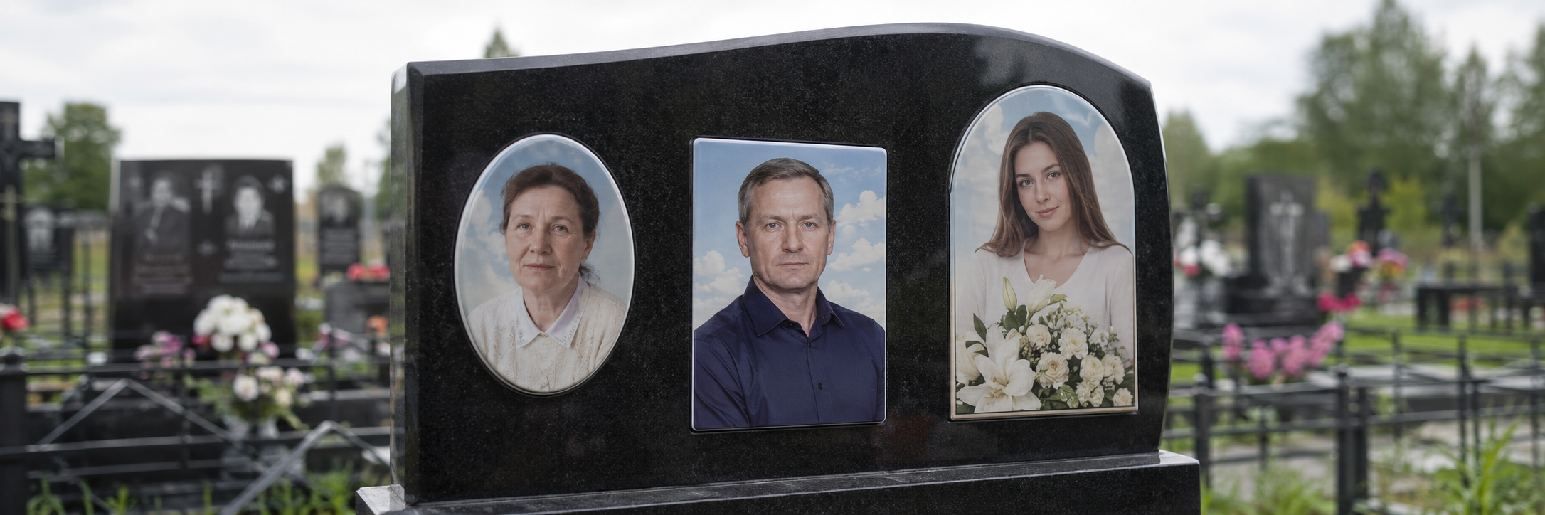 Фотокерамика на гранитном памятнике пример оформления