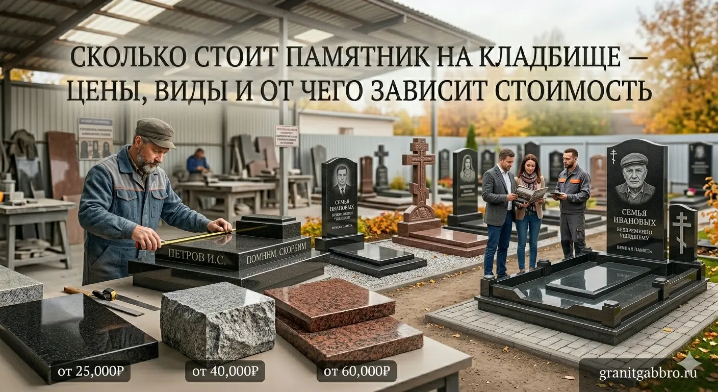 Сколько стоит памятник на кладбище — цены, виды и от чего зависит стоимость — фото памятника на могилу