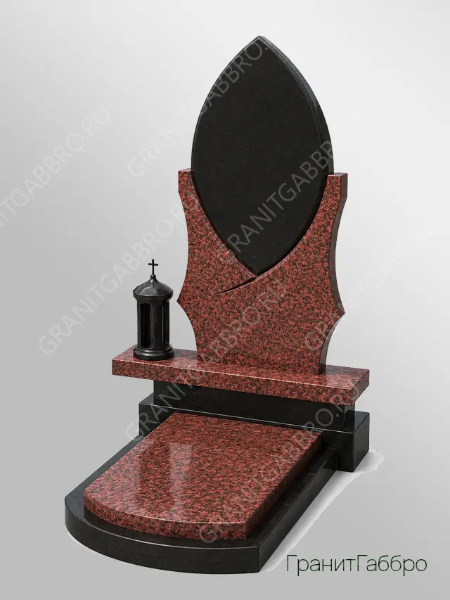 Комбинированный памятник абстрактный