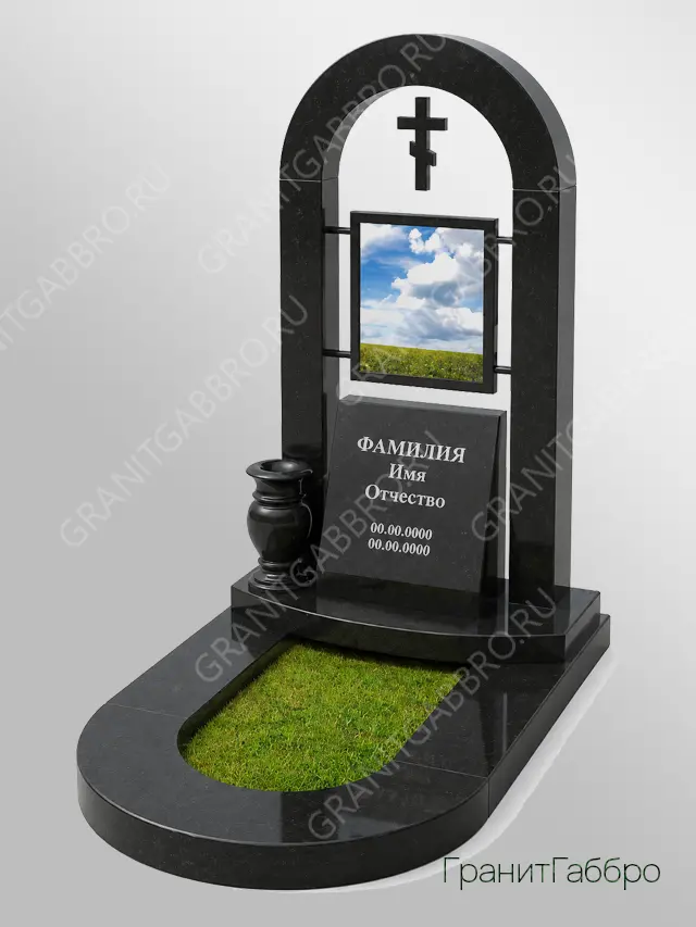 Православный мемориальный комплекс с фотокерамикой