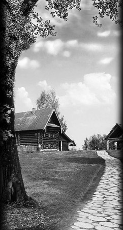 Гравировка пейзажа на памятник — вариант 8
